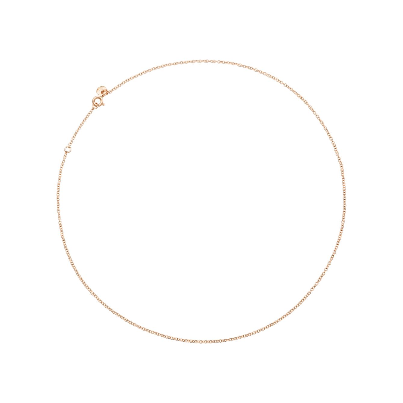 DODO Mod. DCB5012CHAIN0009R40 Gold 9kt unisex necklace in rose gold 9 Kt, elegant and minimalist design.