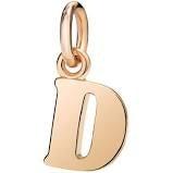 DODO Mod. DMB2007LETDL0009R unisex gold ciondolo pendant