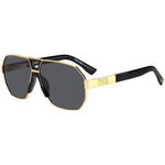 DSQUARED2 MOD. D2 0028_S gent's metal sunglasses with black frames and dark lenses, stylish eyewear for men.