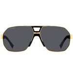 DSQUARED2 MOD. D2 0028_S gent's metal sunglasses with black lenses, elegant design for men.