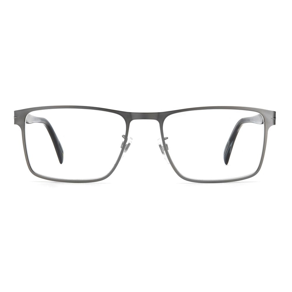 David Beckham Gray Metal Frames featuring stylish rectangular design, made from durable metal with measurements 56/18/150mm.