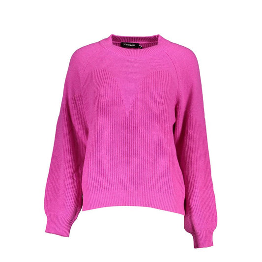 Desigual Rosa Polyester Women Sweater 1728,67403481248,Clothing,Desigual,L,New with tags,Pink,Sweaters - Clothing,Sweatshirts - Sweaters - Clothing,Women,XL,XXL