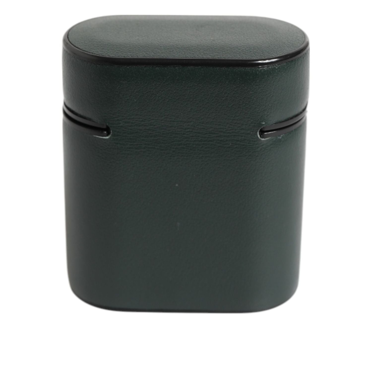 Dolce & Gabbana Army Green Calfskin Leather Logo Flip Holder Airpods Case