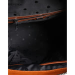 Dolce & Gabbana Beige Brown Canvas Leather Travel Back Pack Bag