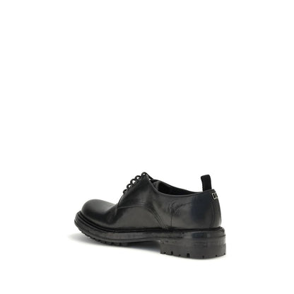 Dolce & Gabbana Black Calf Leather Bos Taurus Oxfords And Derbies shoe side view
