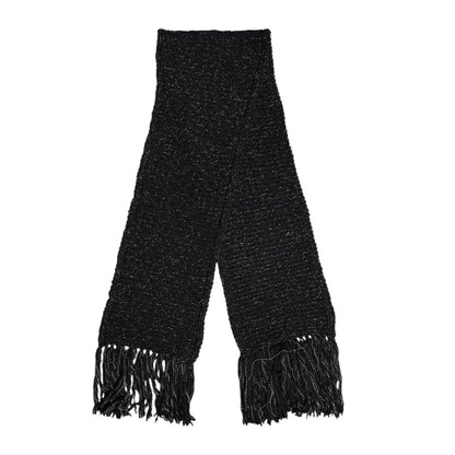 Dolce & Gabbana Black Cashmere Neck Warmer Wrap Shawl Scarf