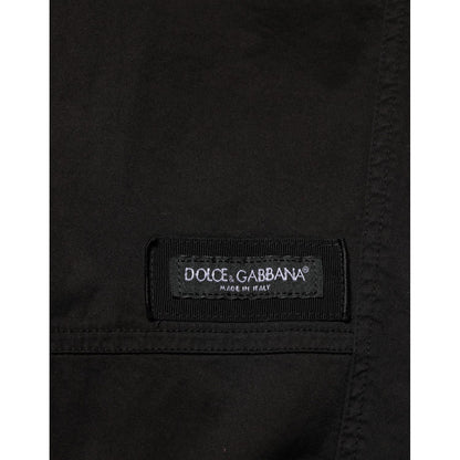 Dolce & Gabbana Black Cotton Cargo Jogger Sweatpants Pants