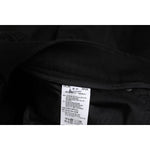Label of Dolce & Gabbana Black Cotton Skinny Jeans Men Trouser Pants showing material and care instructions.