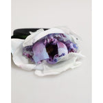 Dolce & Gabbana Black Green Silk Purple White Floral Appliqué Accessory Headband with flower detail
