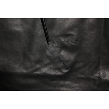 Dolce & Gabbana Black Lamb Leather Trousers Men Pants