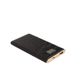 Dolce & Gabbana Black Leather Exotic 3000mAh Power Bank Charger USB with luxurious design, portable and stylish for on-the-go charging.