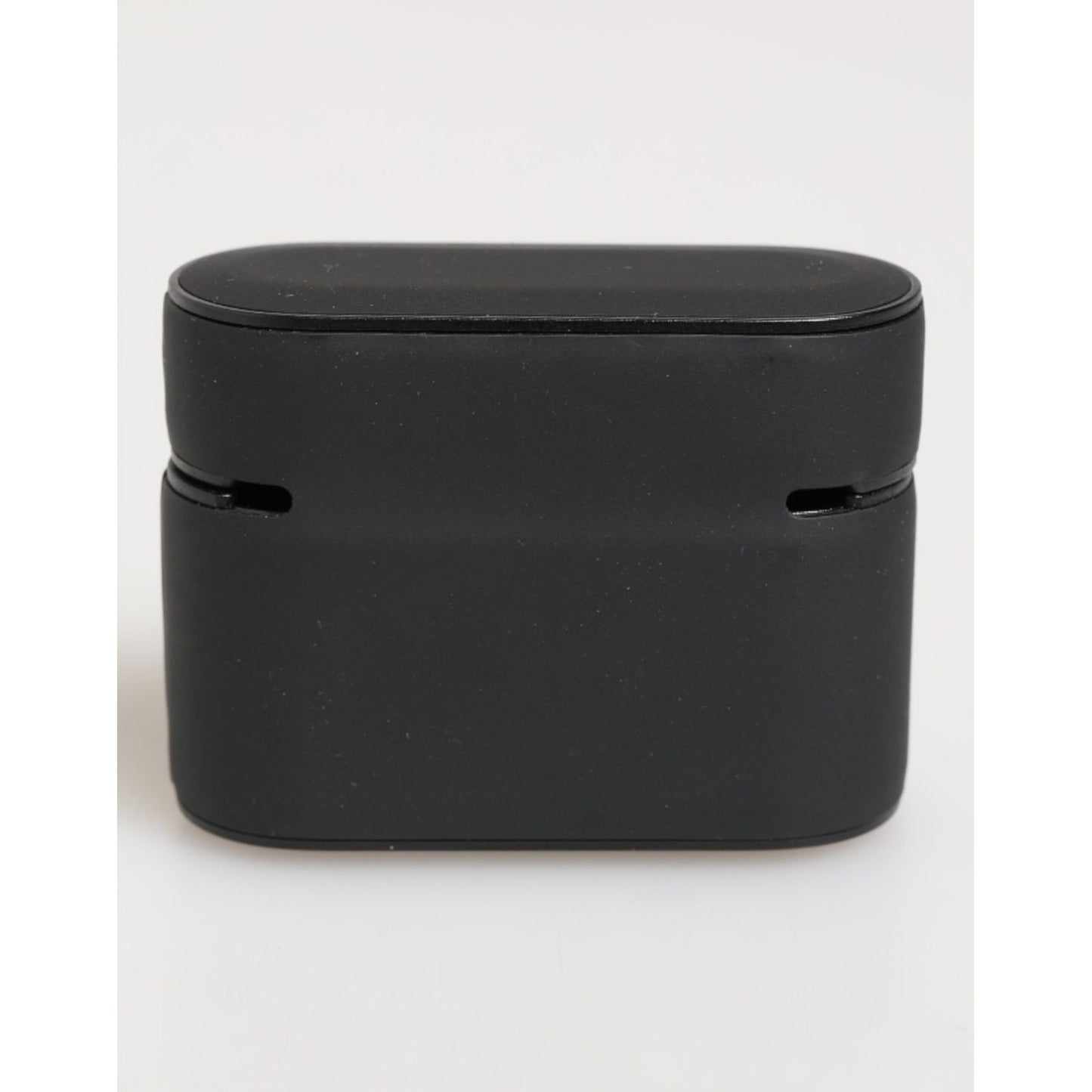Dolce & Gabbana Black Orange Rubber Logo Embossed Accessory Airpods Case showcasing luxury design with embossed DG logo.