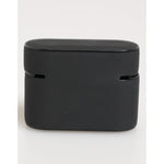 Dolce & Gabbana Black White Rubber Embossed Logo Accessory Airpods Case with embossed logo, luxury design, durable, made in Italy.