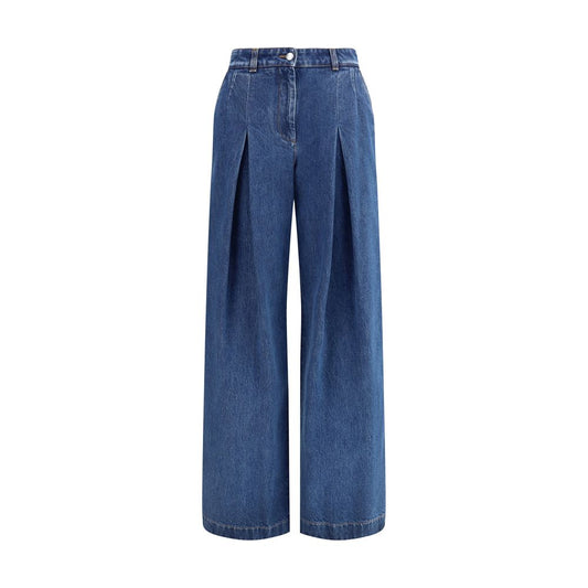 Dolce & Gabbana Blue Cotton Straight-Leg Jeans Dolce & Gabbana