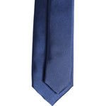 Dolce & Gabbana Blue Solid Silk Adjustable Necktie Tie, luxurious men's accessory made in Italy, 100% silk with 6cm width.