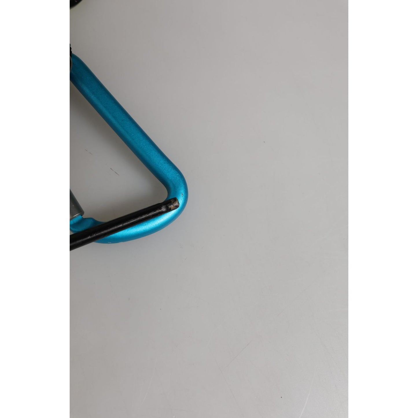 Dolce & Gabbana Blue Yellow Leather Tape String DG Logo Keychain Keyring