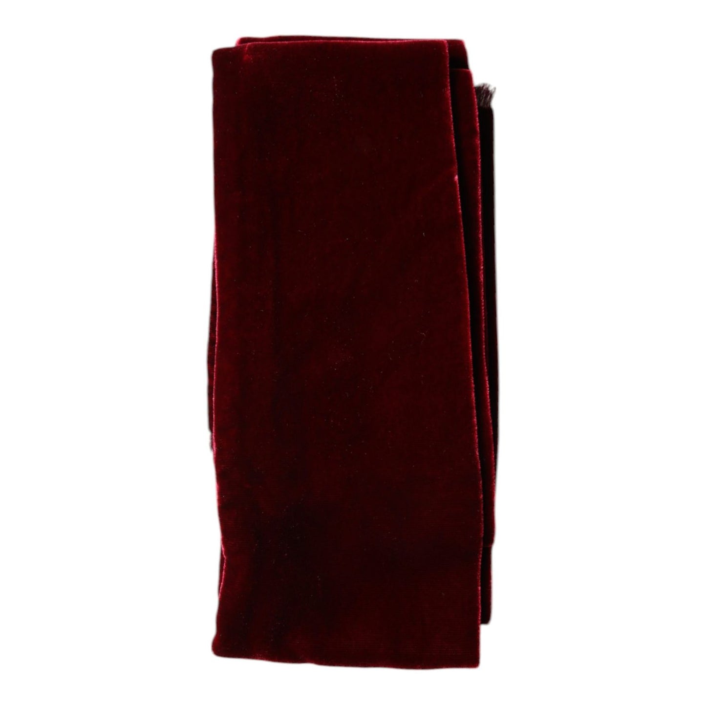 Dolce & Gabbana Bordeaux Cotton Silk Fringe Shawl Wrap Scarf