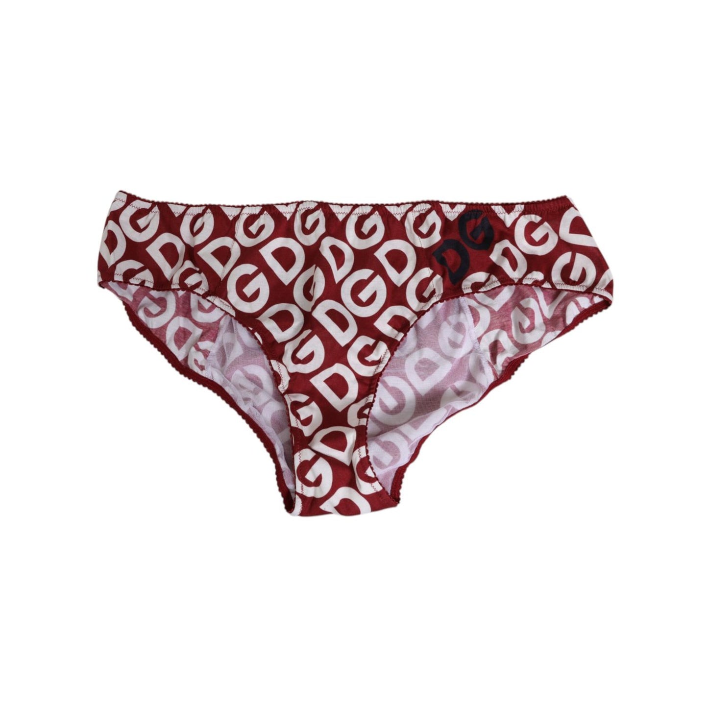 Dolce & Gabbana Bordeaux DG Logo Slip Bottom Brief Underwear