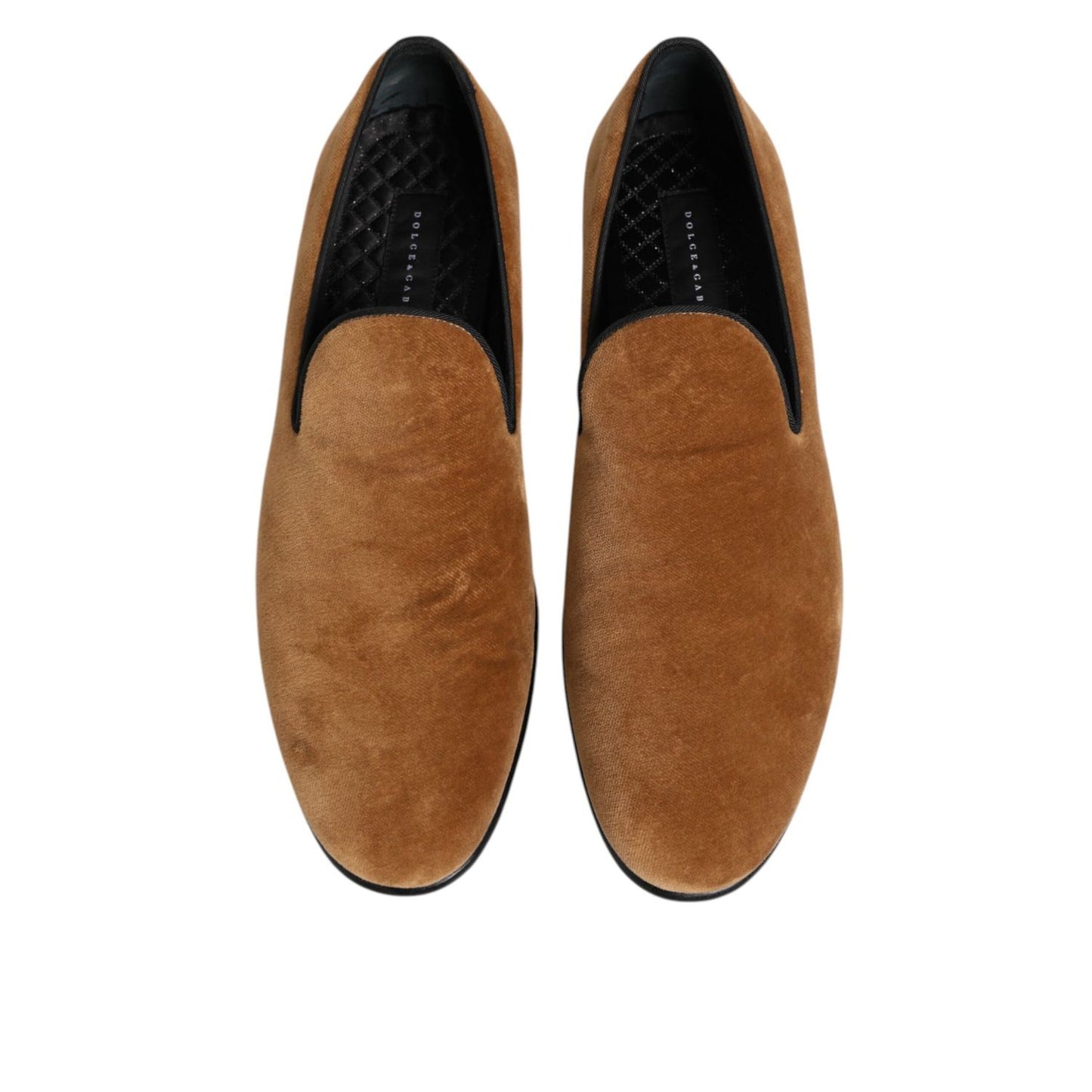 Dolce & Gabbana Brown Suede Slip On Men Loafers Formal Shoes
