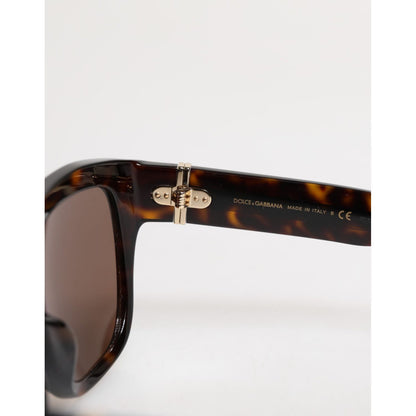 Dolce & Gabbana Dark Brown Havana DG4398F Square Frame Eyewear Sunglasses