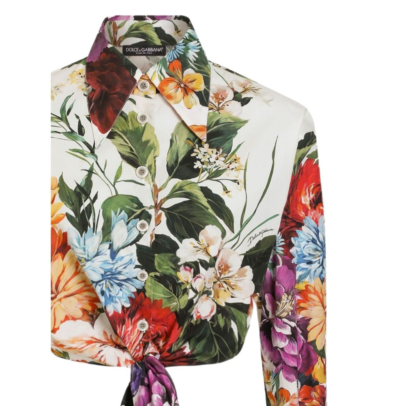Dolce & Gabbana Floral print poplin shirt