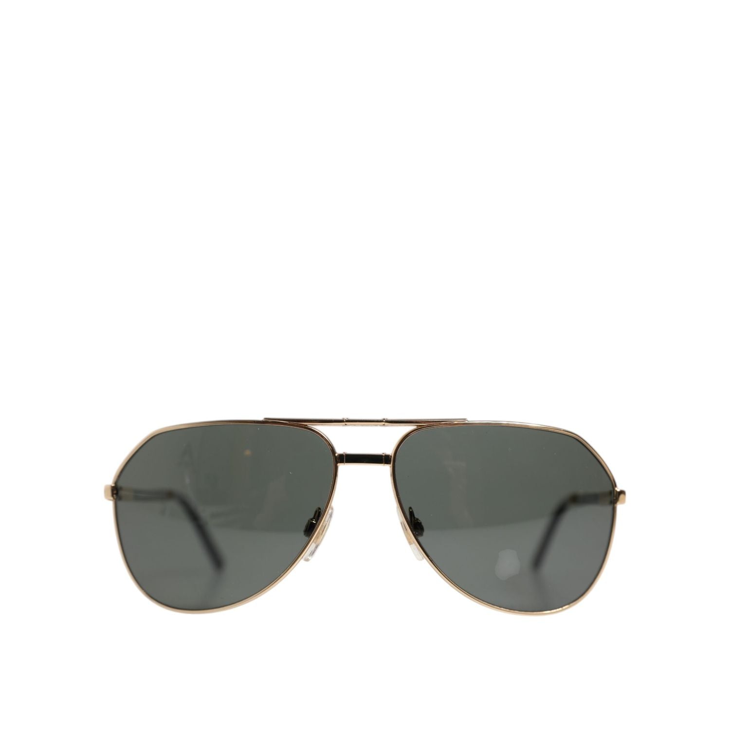 Dolce & Gabbana Gold DG2106K Pilot Frame Tinted Lens Polarized Sunglasses