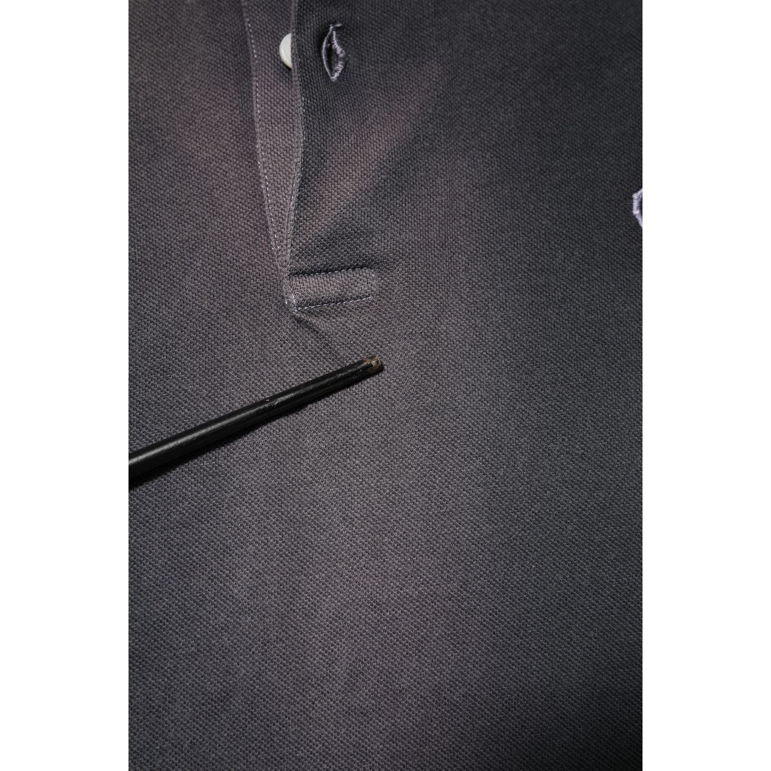 Dolce & Gabbana Gray Cotton Crown Collared Men Polo T-shirt