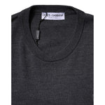 Dolce & Gabbana Gray Wool Logo Knitted Men Pullover Sweater