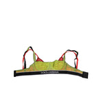 Dolce & Gabbana Green Nylon Soft Cup Balconnet Bra Underwear with hook closure, featuring logo details, made in Italy.