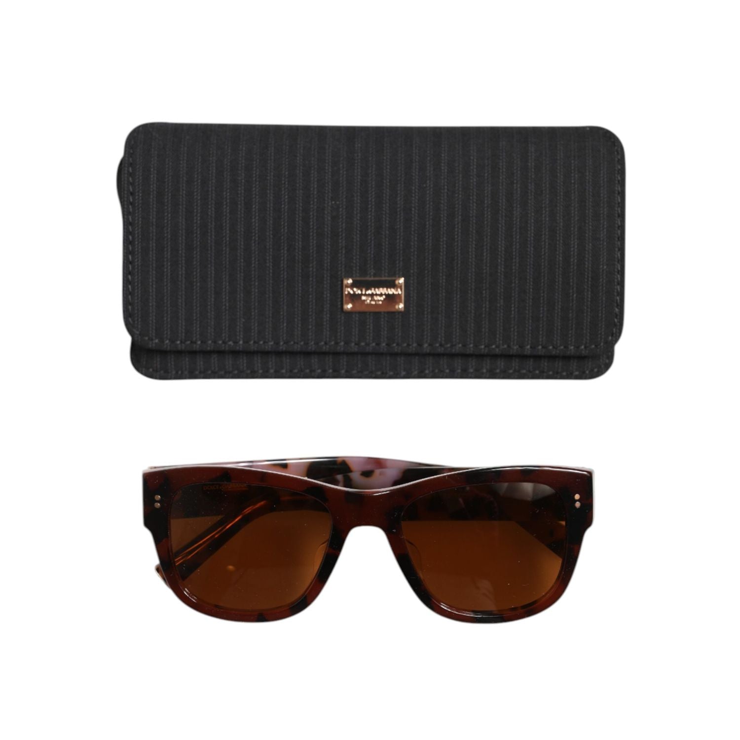 Dolce & Gabbana Havana Brown Black Eccentric Sartorial Eyewear Sunglasses
