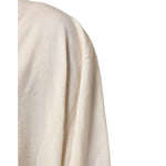 Dolce & Gabbana Ivory Virgin Wool Men V-Neck Knit Sweater close-up detail