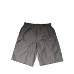 Dolce & Gabbana Light Gray Nylon Elastic Waist Shorts Swimwear, crafted in Italy, perfect for beach or poolside lounging.