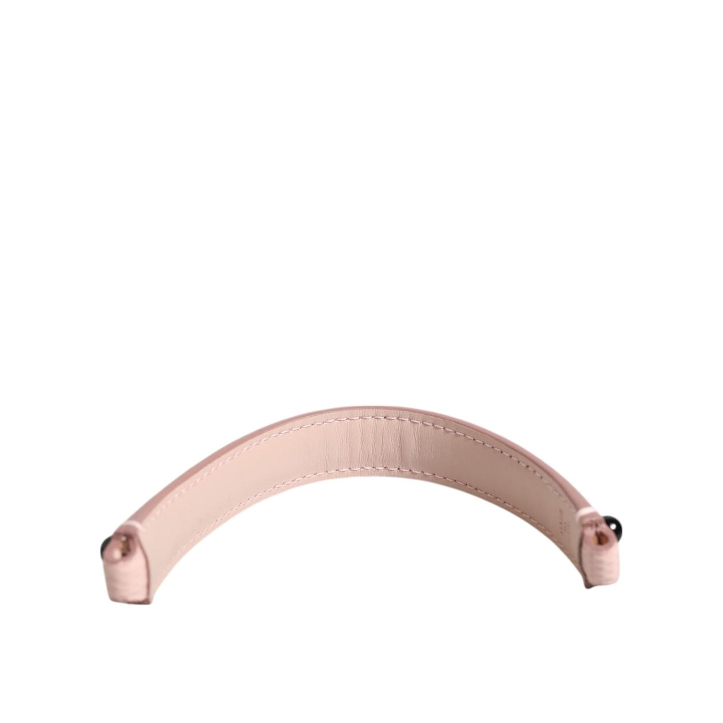 Dolce & Gabbana Light Pink Embellished Leather Bag Handle Shoulder Strap