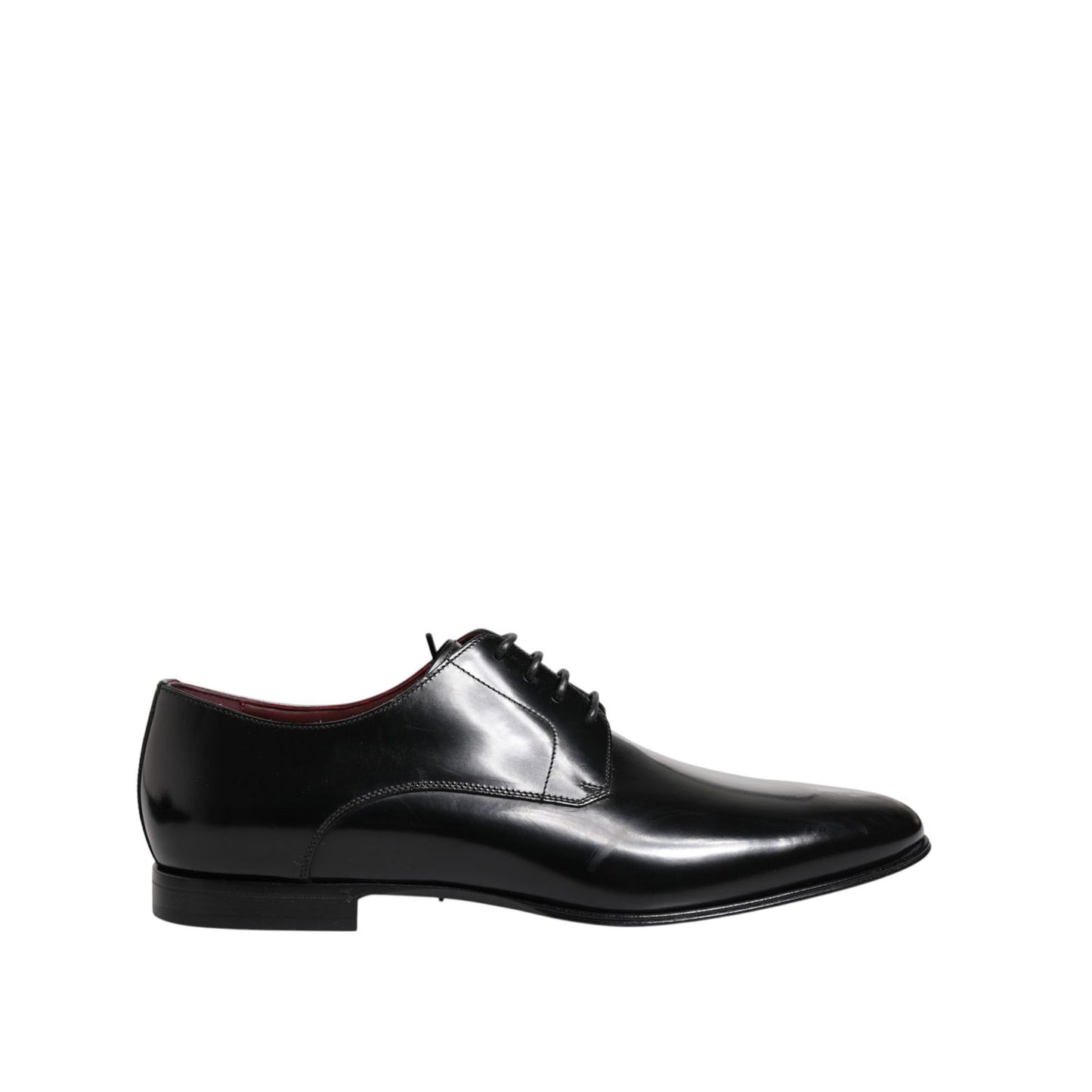 Dolce & Gabbana Men Dress Black Calfskin Leather Derby Shoes