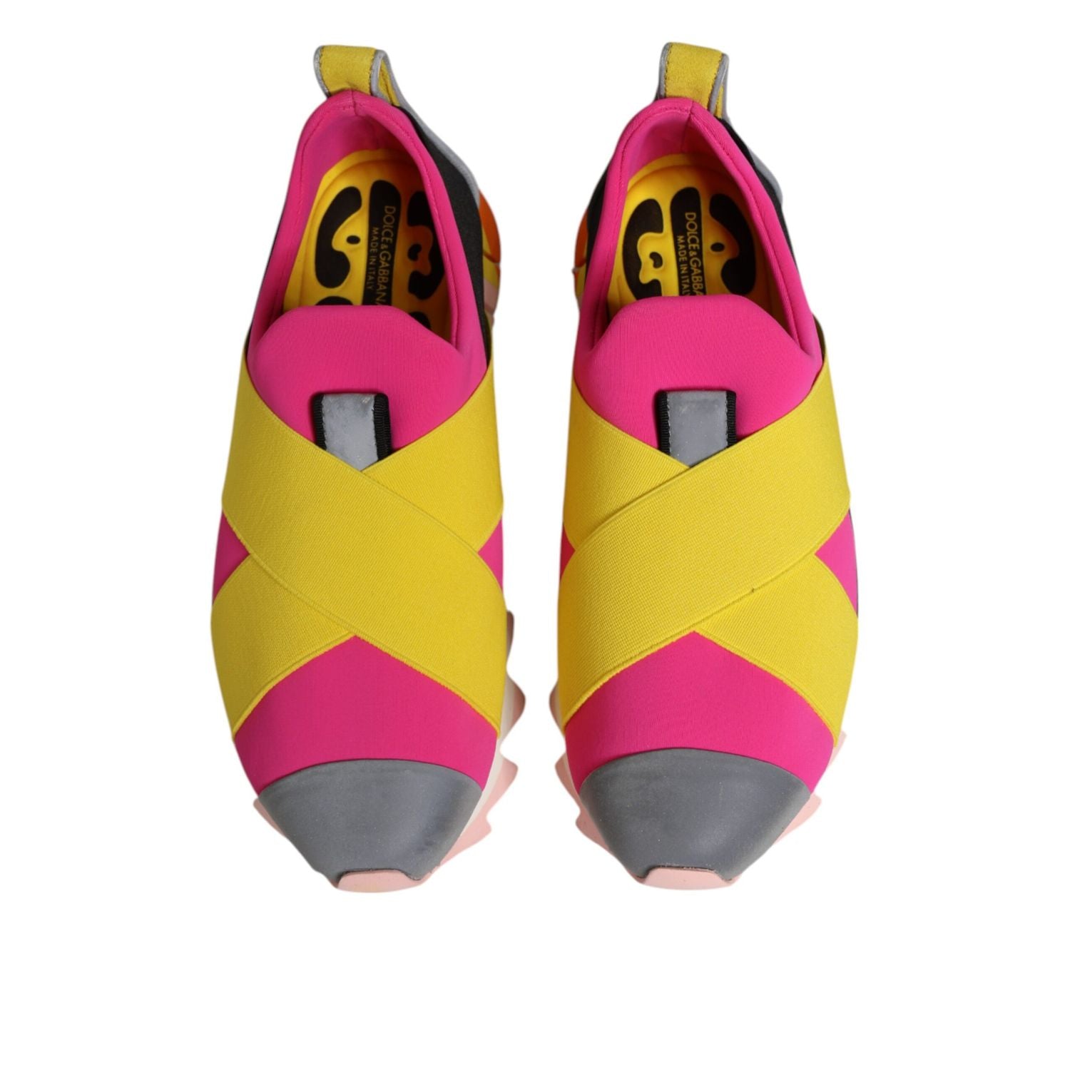 Dolce & Gabbana Multicolor Neoprene Elastic Ibiza Sneakers Shoes