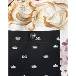 Dolce & Gabbana Multicolor Printed Button Down Casual Shirt with logo and intricate patterns