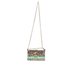 Dolce & Gabbana Multicolor PurseBox Fashion Sinner Glitter Crossbody Bag with gold chain and logo details