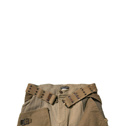 Dolce & Gabbana Multicolor Reconstructed Flight Cargo Pants 1728,67345645728,Cargo Pants - Pants - Clothing,Clothing,Dolce & Gabbana,IT48 | M,Jeans & Pants - Men - Clothing,Material: 50% Cotton 50% Hemp,Men,Men - Clothing,Multicolor,New with tags,Pants -