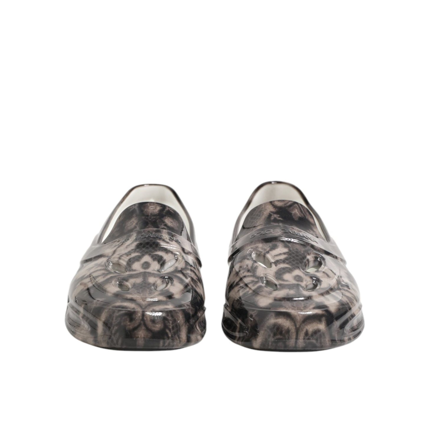 Dolce & Gabbana Multicolor Rubber Low Top Men Sneakers Shoes front view