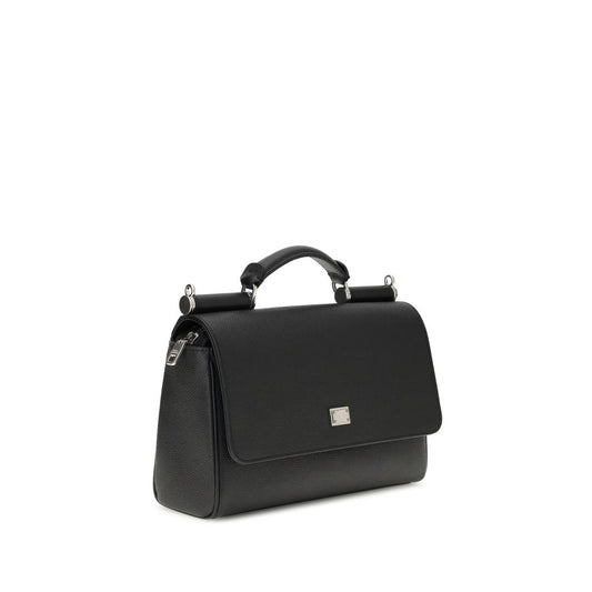 Dolce & Gabbana My Sicily leather Handbag with top handle and logo hardware