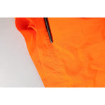 Dolce & Gabbana Orange Polyester Beachwear Men Shorts Swimwear with drawstring, elastic waistband, zipper pockets detail
