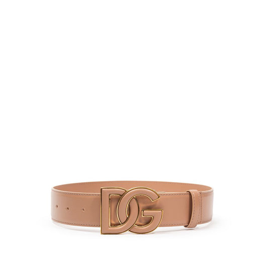 Dolce & Gabbana Pink Leather Regular Belt