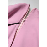 Close-up of zipper on Dolce & Gabbana Pink Polyester Long Sleeves Sheath Mini Dress