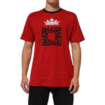 Dolce & Gabbana Red Logo Crown Cotton Short Sleeves T-shirt with iconic design and crew neck, made in Italy, regular fit fashion.