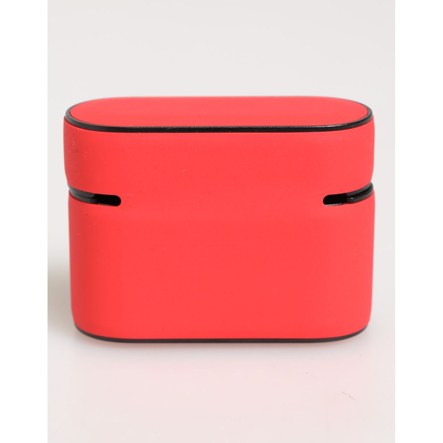 Dolce & Gabbana Red PVC DG Logo Embossed Men Flip Holder  Airpods Case