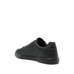 Dolce & Gabbana Sneakers Black with logo patch, front lace-up, rubber sole, and branded heel counter.