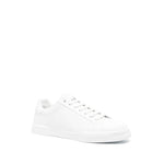 Rear view of Dolce & Gabbana Sneakers White with contrasting branded heel counter and logo patch.