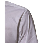 Dolce & Gabbana White Cotton MARTINI Formal Men Dress Shirt close-up view of fabric quality and stitching
