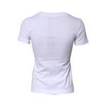 Dolce & Gabbana White Floral Print Cotton Crew Neck T-shirt
