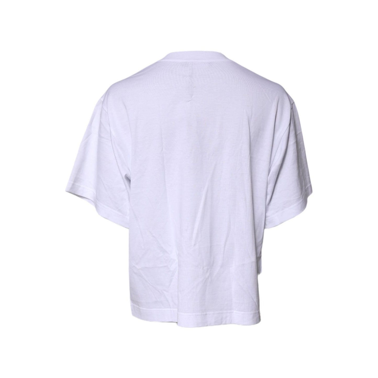 Dolce & Gabbana White Short Sleeves DG Logo Print Top T-shirt Dolce & Gabbana